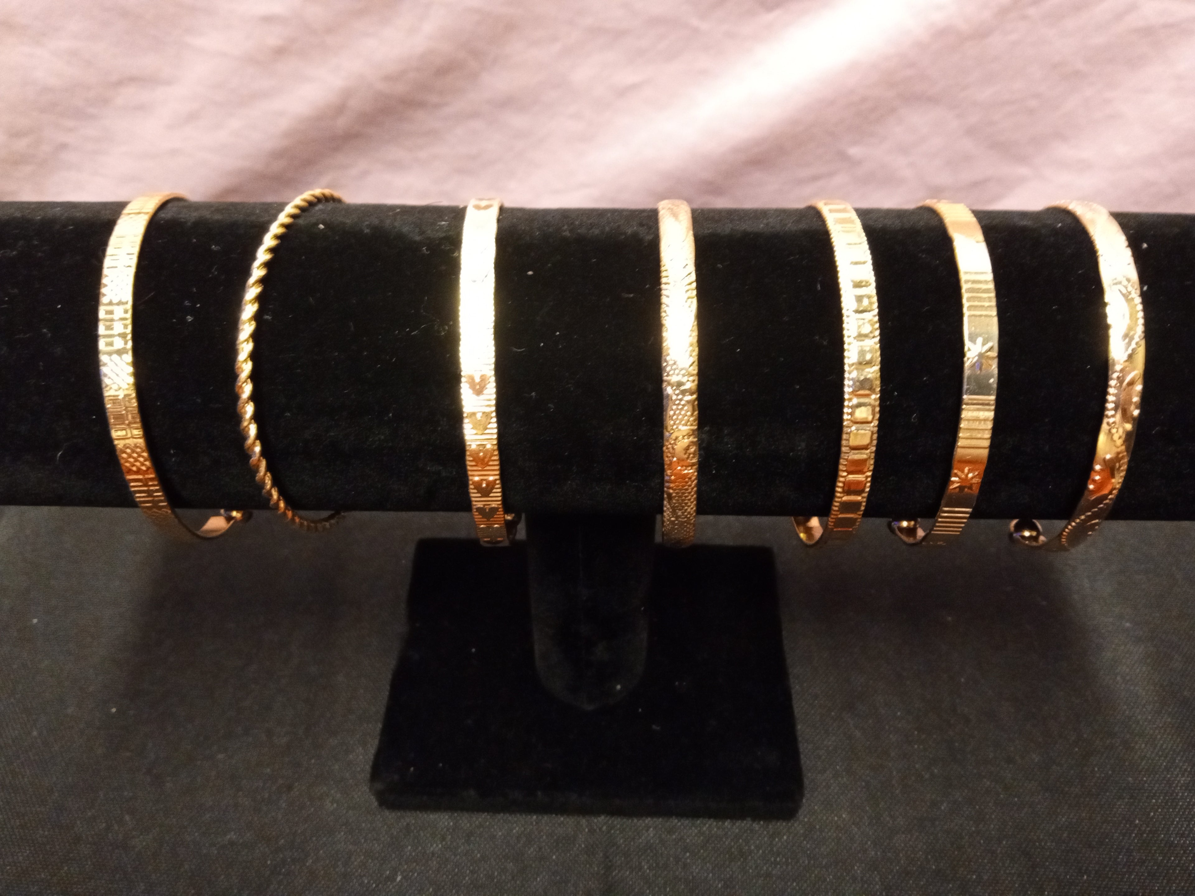 Gold Bangle Bracelet Set